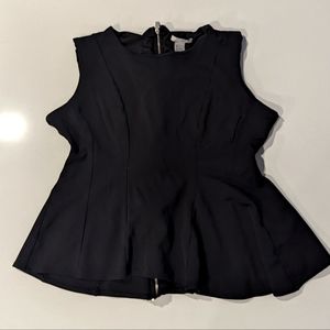 SOLD - (Given as a Free Gift) Peplum Sleeveless Businesses Casual Top